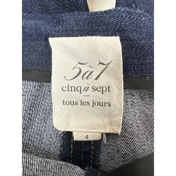 COPY - CINQ À SEPT Chantal Denim Sailor Ankle Jeans Size 4 - Picture 6 of 11
